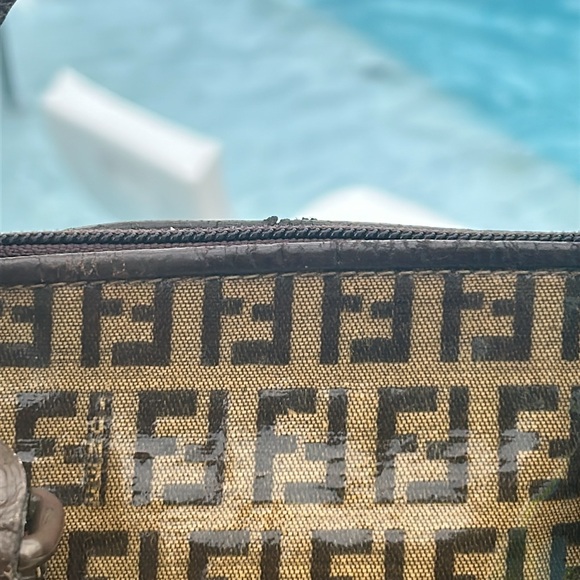 Fendi VINTAGE Zucchino FF Satchel Hand Bag - Picture 5 of 12